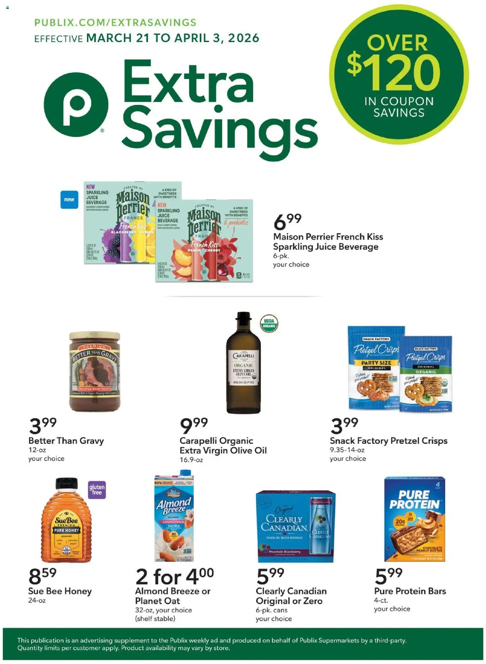 Publix Extra Savings (03/21 - 04/03 2026) - Flyer 1
