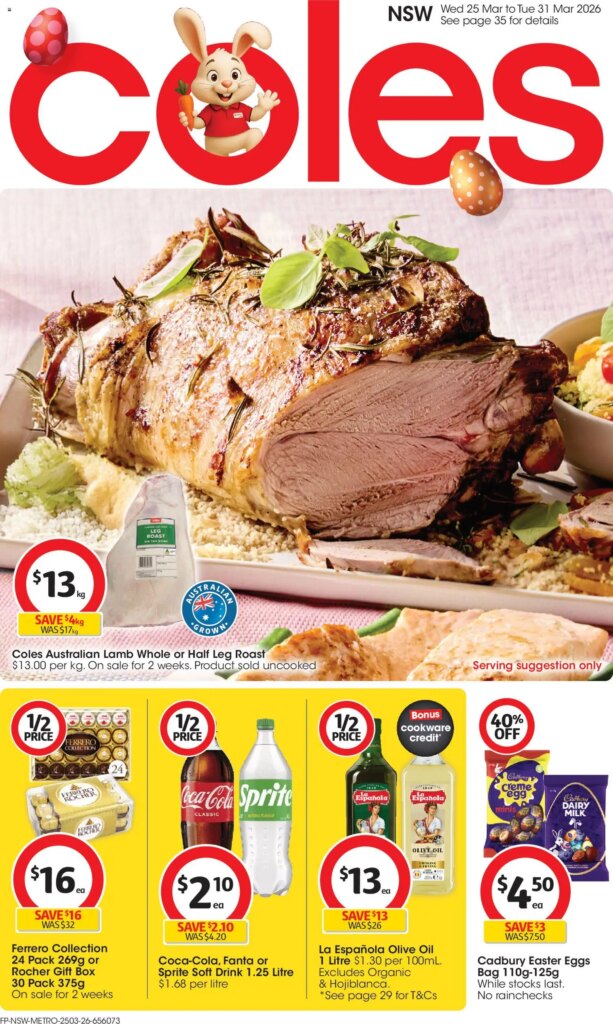 ﻿Coles catalogue valid from 25/03/2026 > Online Australia