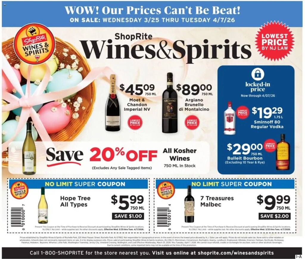 ShopRite Wine & Spirits (03/25 – 04/07 2026) – Flyer