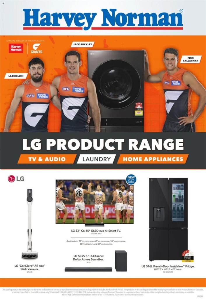 Harvey Norman LG Product Range - 25/03/2026 > weekly / monthly specials 4 Harvey Norman LG Product Range – 25/03/2026 > weekly / monthly specials