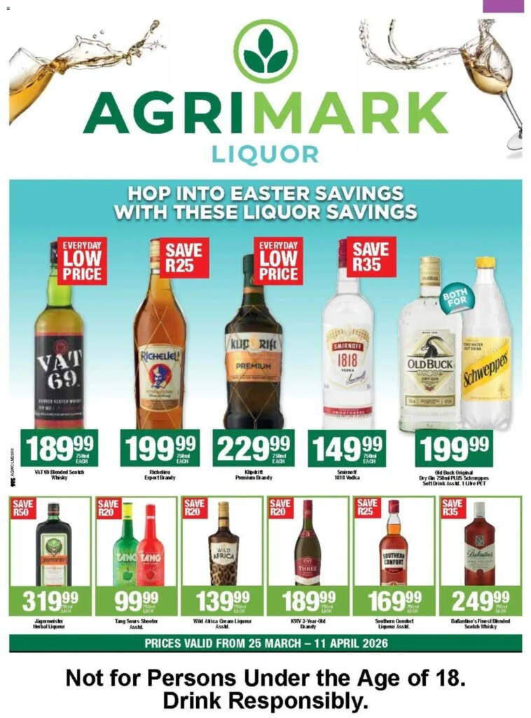 Agrimark Liquor Specials (25/03/2026 – 11/04/2026) Online
