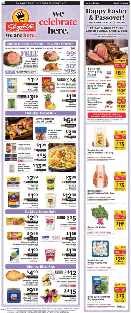 ShopRite Weekly Ad (03/27 – 04/02 2026) – Flyer