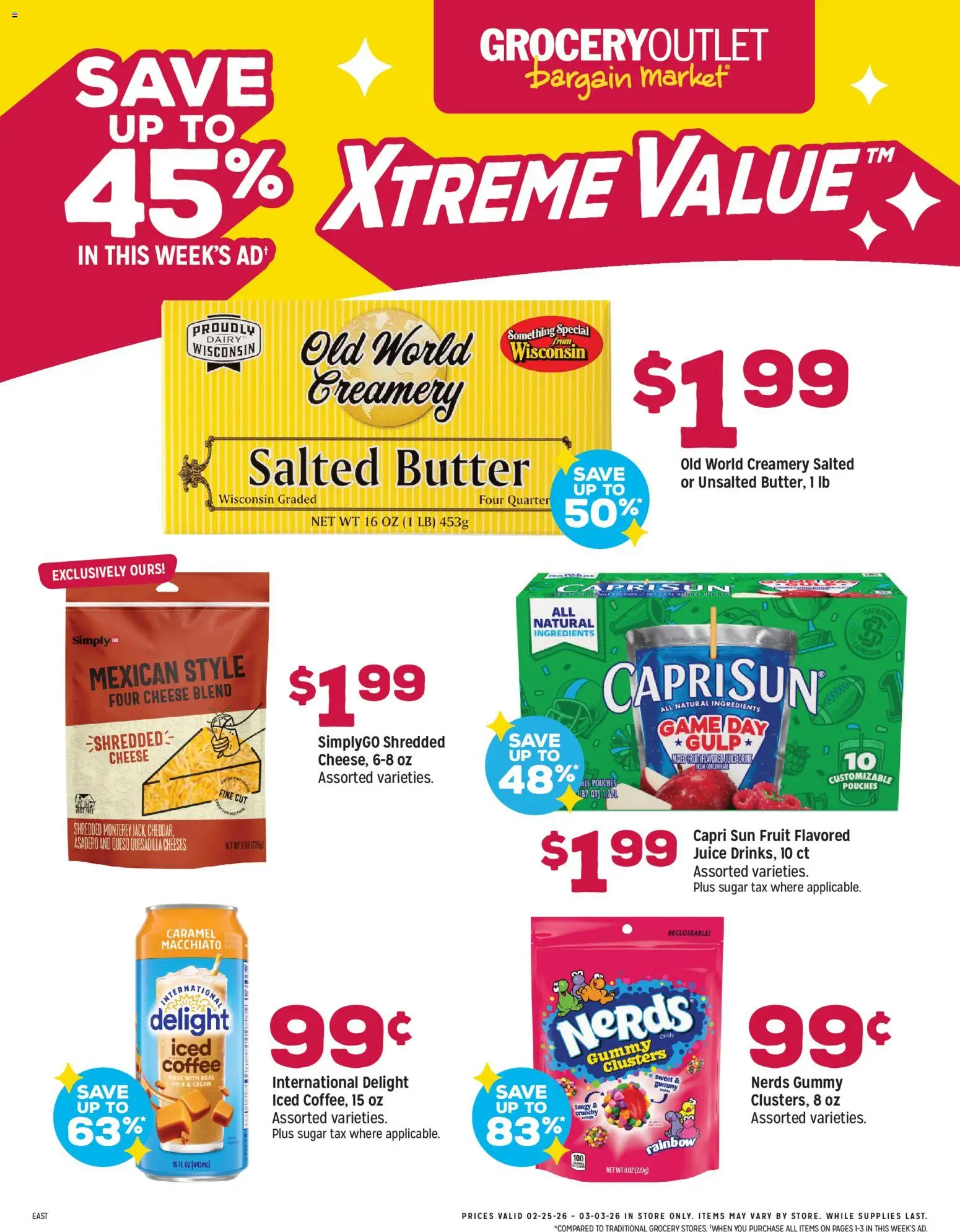 Grocery Outlet Weekly Ad (02/25 - 03/03 2026) - Flyer 1