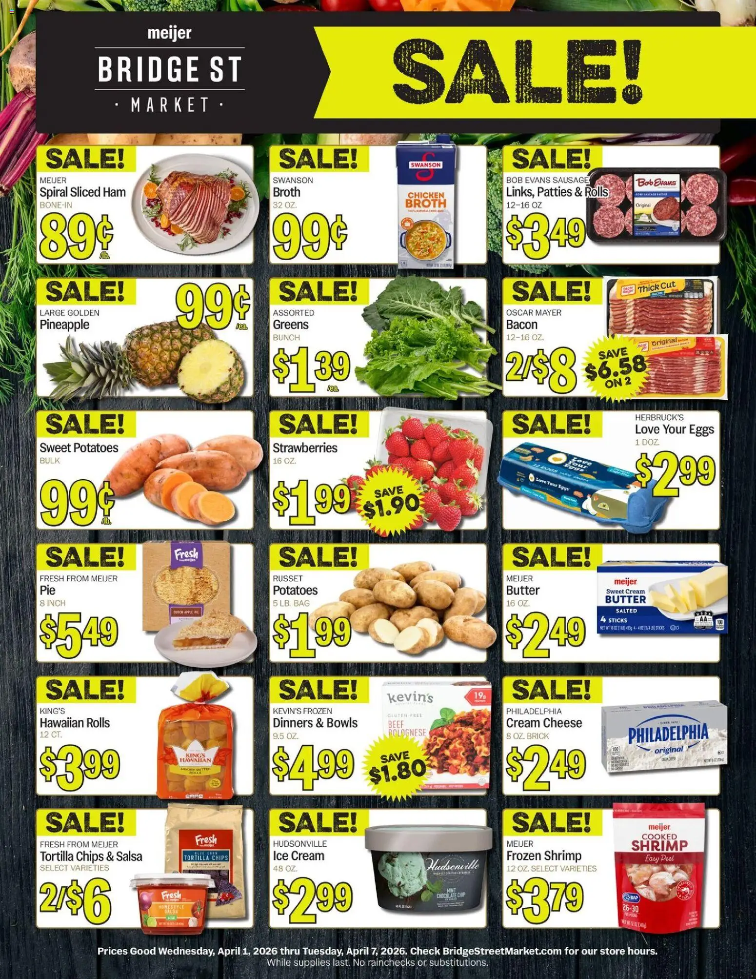 Meijer Bridge Street Market (04/01 - 04/07 2026) - Flyer 1