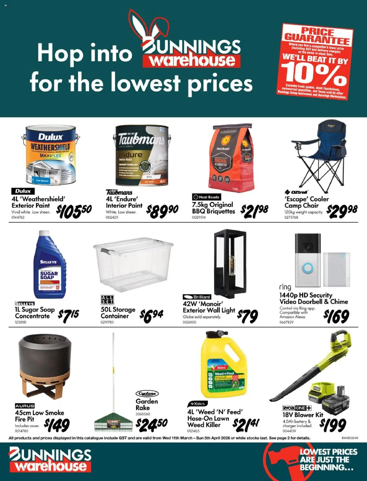 Bunnings Warehouse catalogue valid from 11/03/2026 > Online Offers Australia 1