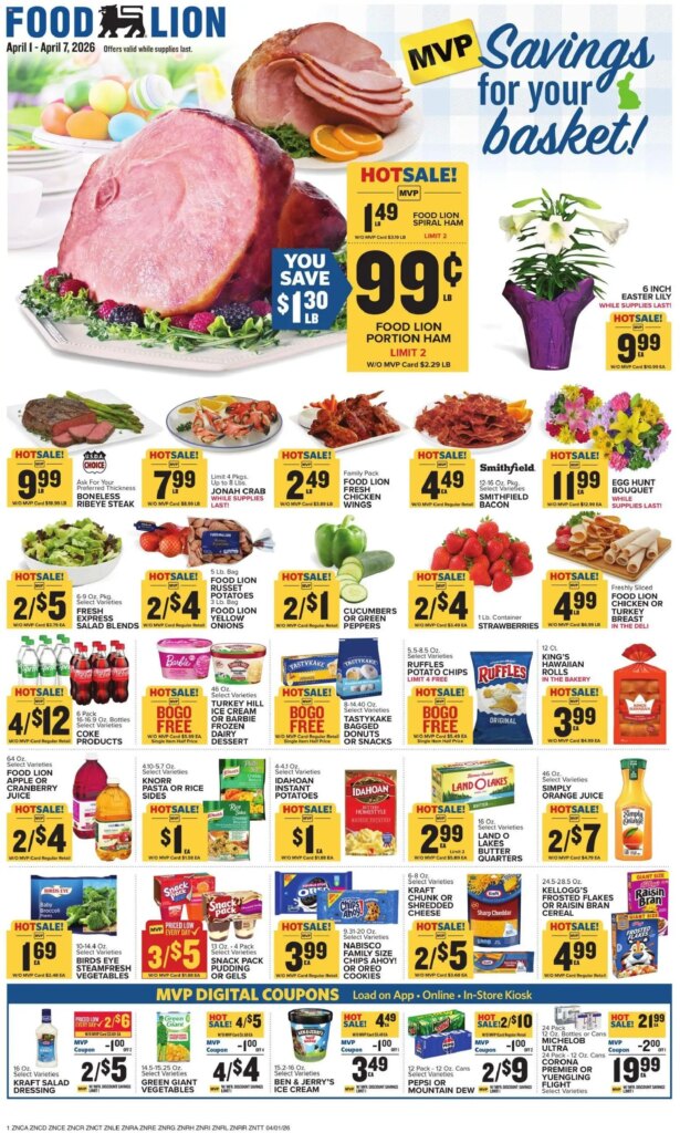 Food Lion Weekly Ad (04/01 – 04/07 2026) – Flyer