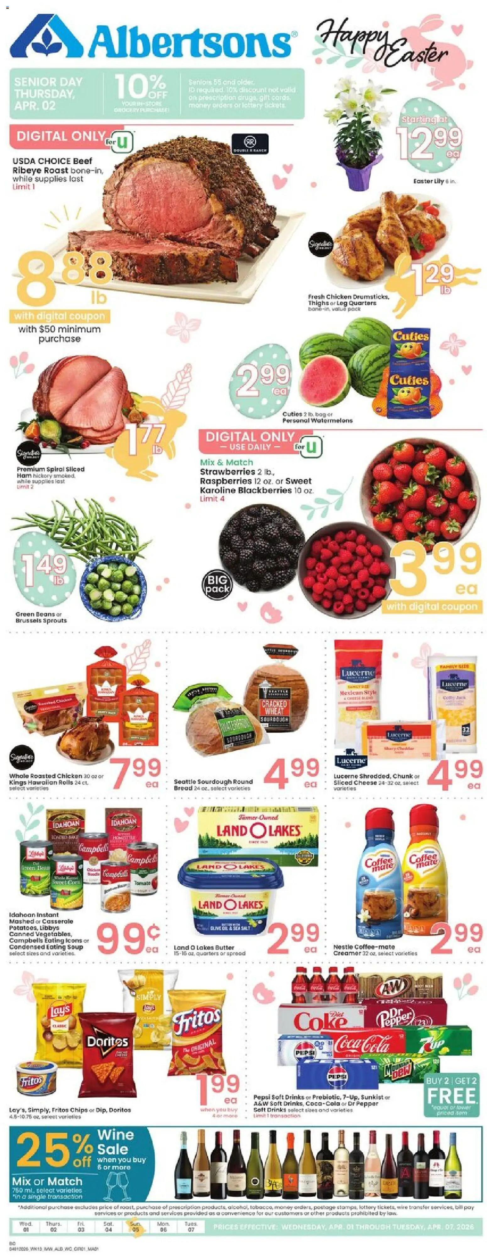 Albertsons Weekly Ad (04/01 - 04/07 2026) - Flyer 1