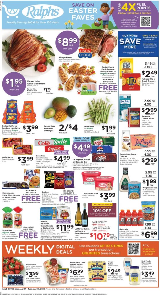 Ralphs Weekly Ad (04/01 – 04/07 2026) – Flyer