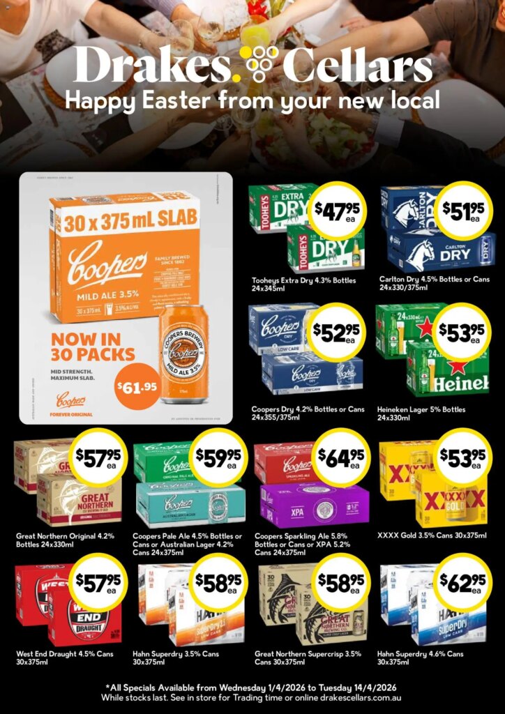 Drakes weekly specials catalogue from 01/04/2026