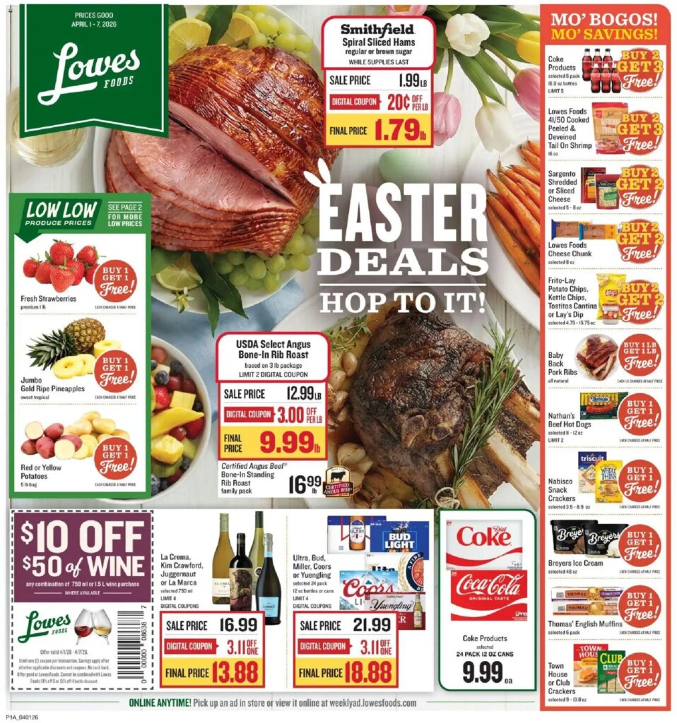 Lowes Foods Weekly Ad (04/01 – 04/07 2026) – Flyer