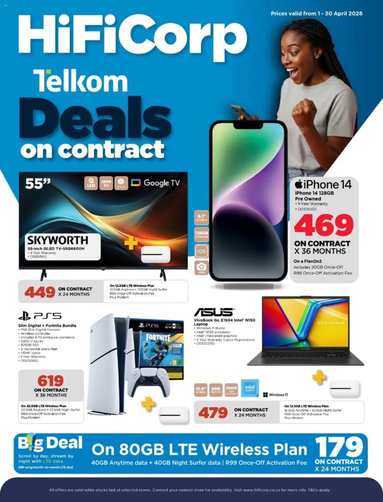 HiFi Corp Telkom (01/04/2026 – 30/04/2026) Online