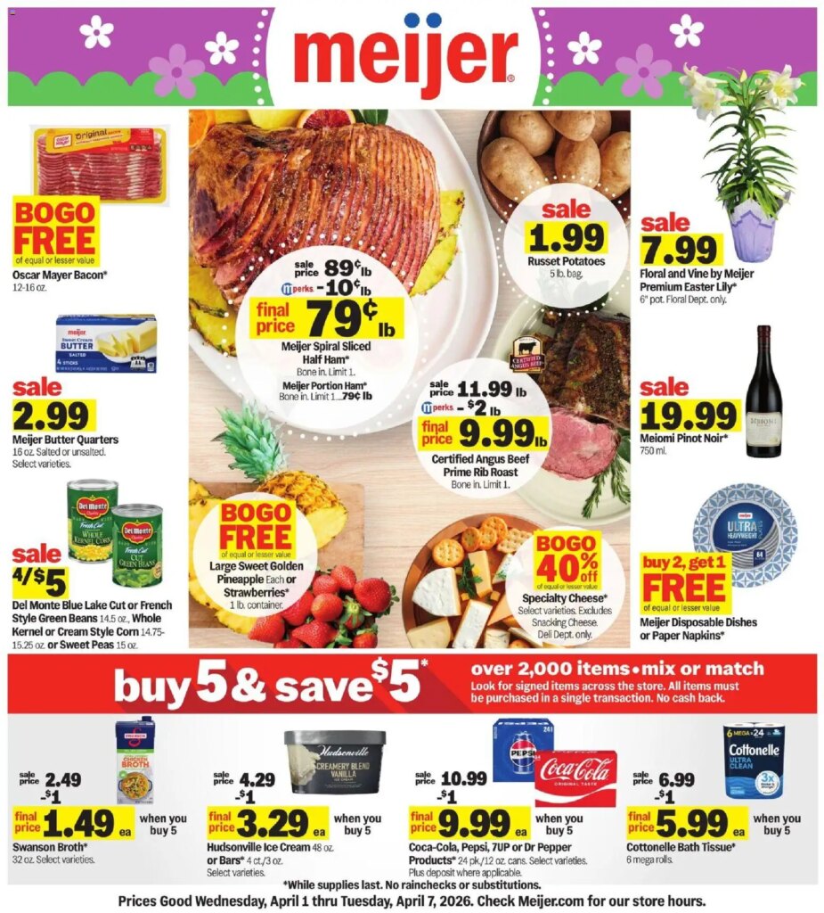Meijer Weekly Ad – MI (04/01 – 04/07 2026) – Flyer