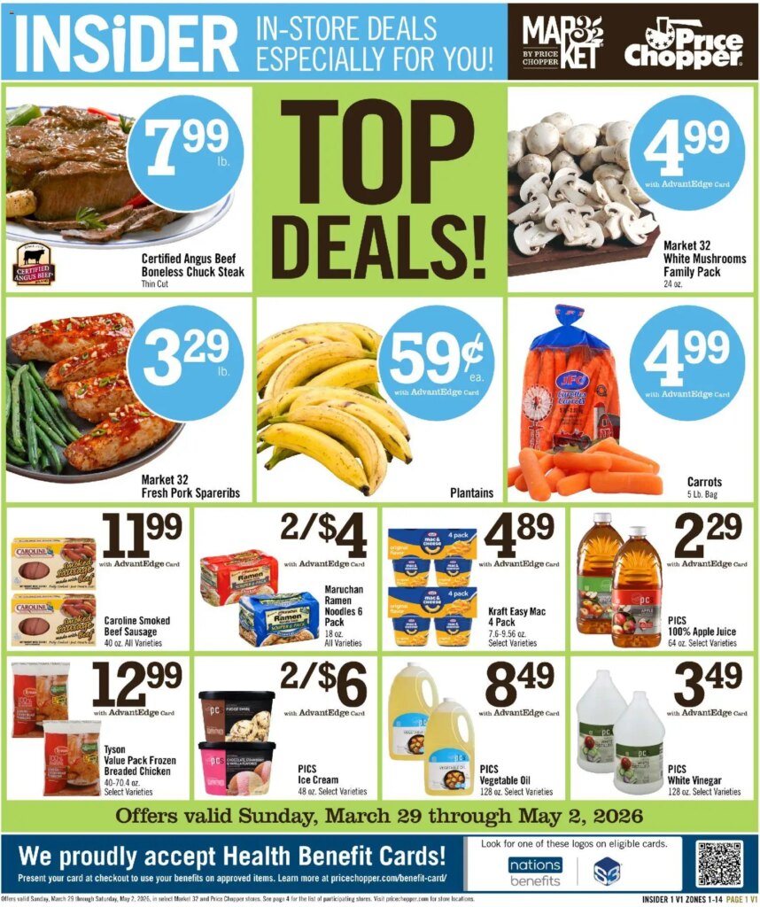 Price Chopper Flyer Insider (03/29 – 05/02 2026) – Flyer