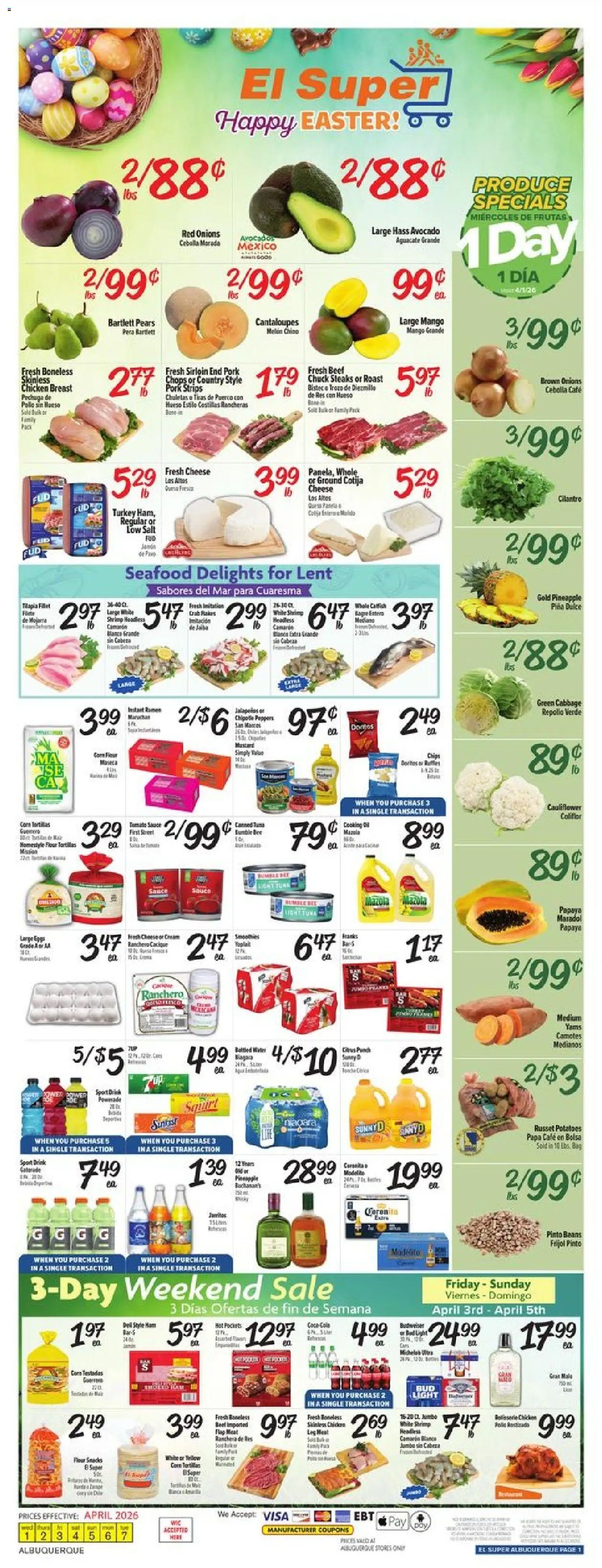 El Super Weekly Ad - NM (04/01 - 04/07 2026) - Flyer 1