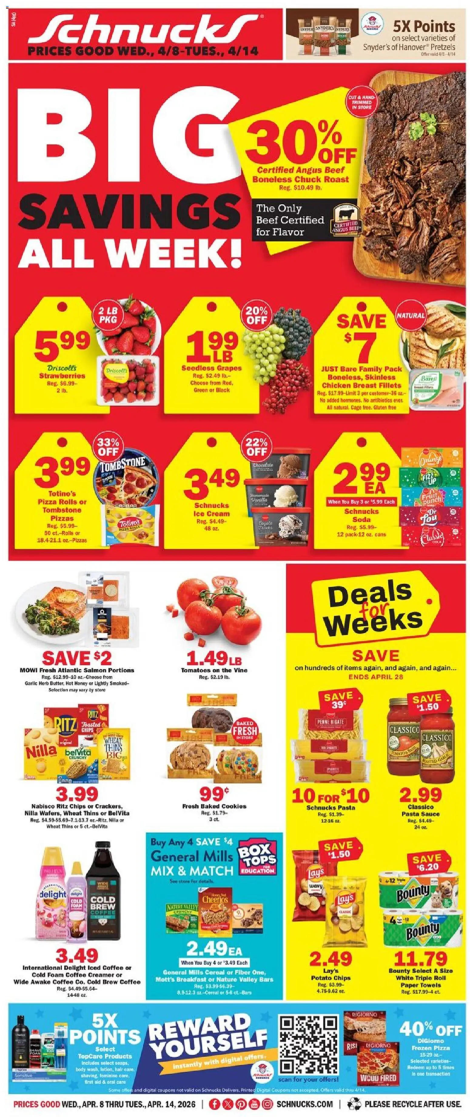 Schnucks Weekly Print Ad - IL (04/08 - 04/14 2026) - Flyer 1