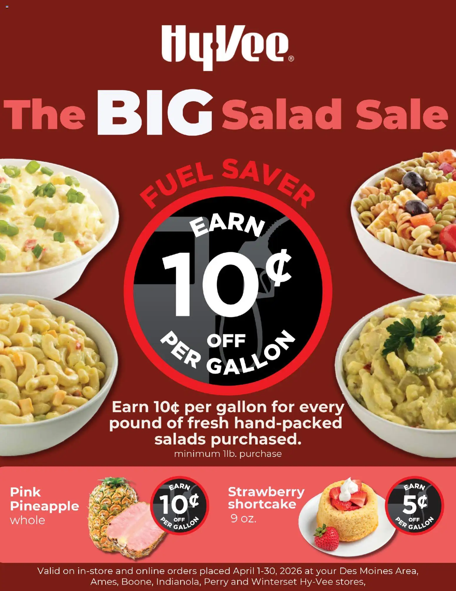 HyVee The BIG Salad Sale (04/01 - 04/30 2026) - Flyer 1