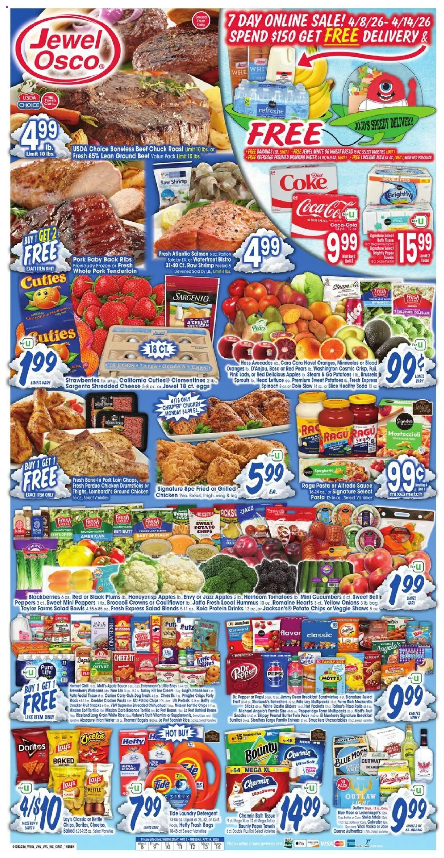 Jewel Osco Weekly Ad (04/08 - 04/14 2026) - Flyer 1