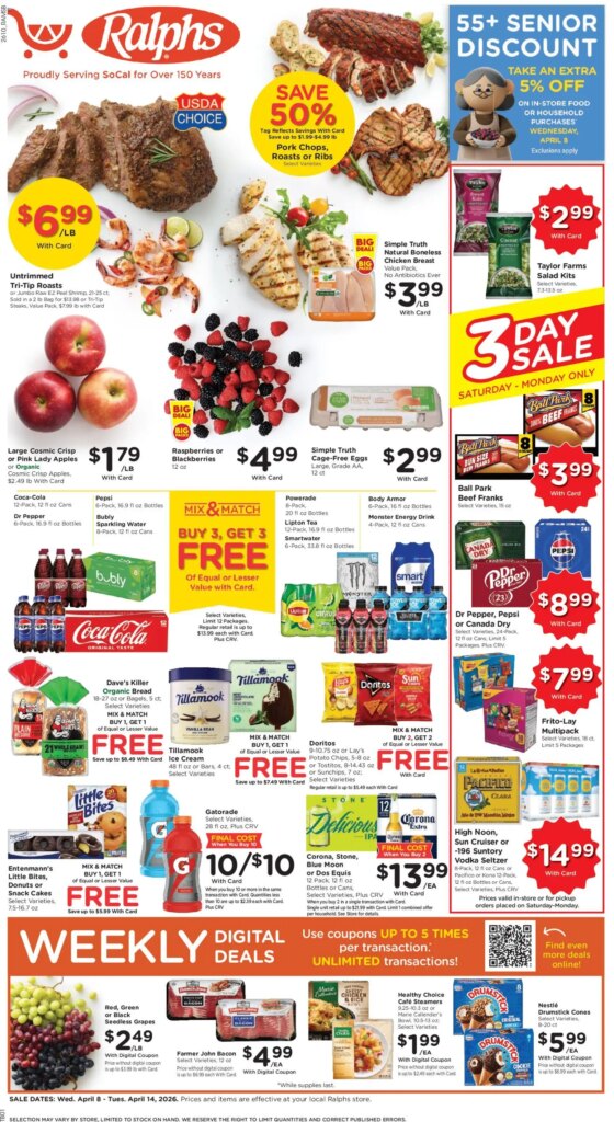 Ralphs Weekly Ad (04/08 – 04/14 2026) – Flyer