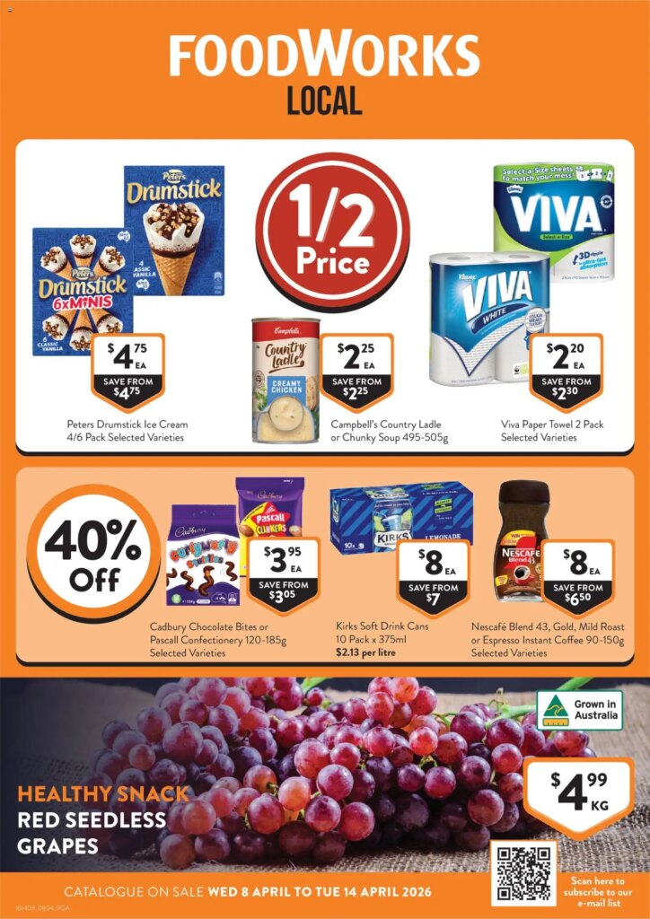 Foodworks catalogue QLD – 08/04/2026 > weekly / monthly specials
