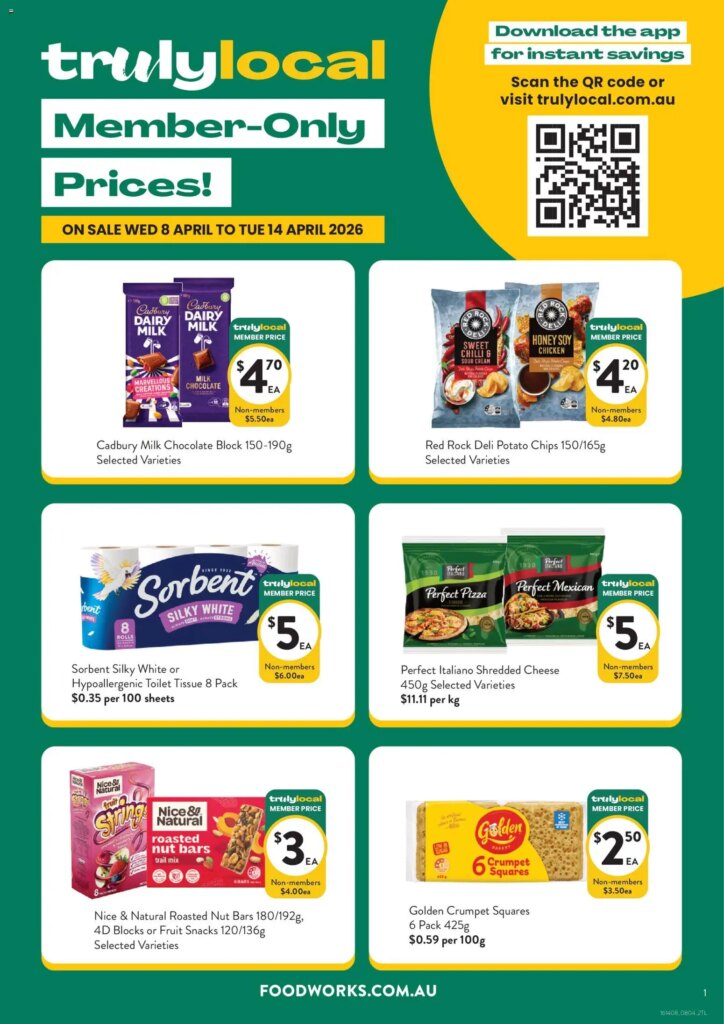 Foodworks Truly Local – 08/04/2026 > weekly / monthly specials