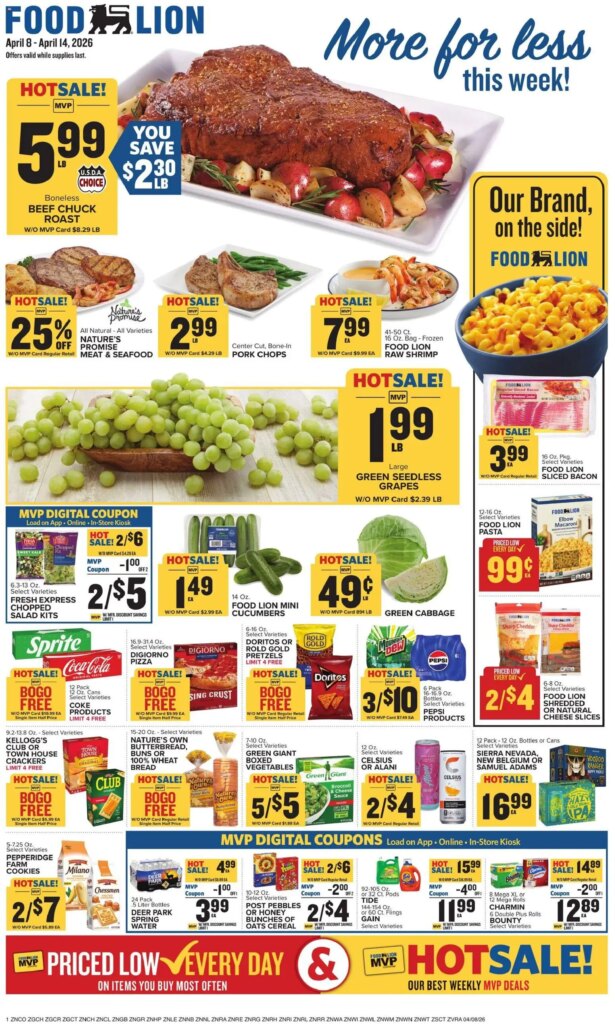 Food Lion Weekly Ad (04/08 – 04/14 2026) – Flyer