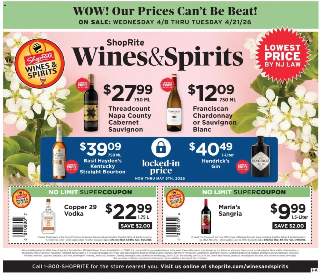 ShopRite Wine & Spirits (04/08 - 04/21 2026) - Flyer 3 ShopRite Wine & Spirits (04/08 – 04/21 2026) – Flyer