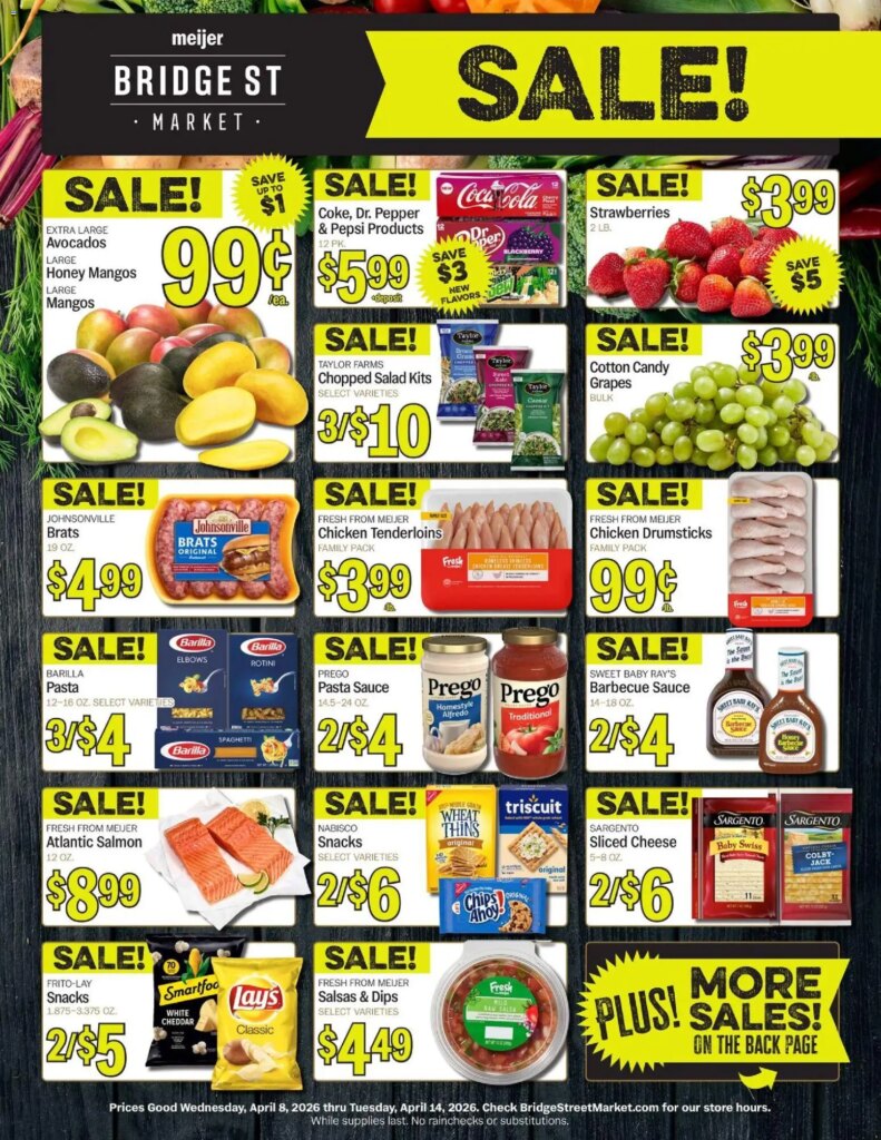 Meijer Bridge Street Market (04/08 – 04/14 2026) – Flyer