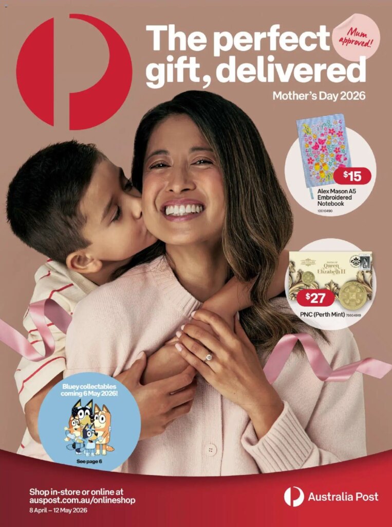 Australia Post catalogue  – 08/04/2026 > weekly / monthly specials