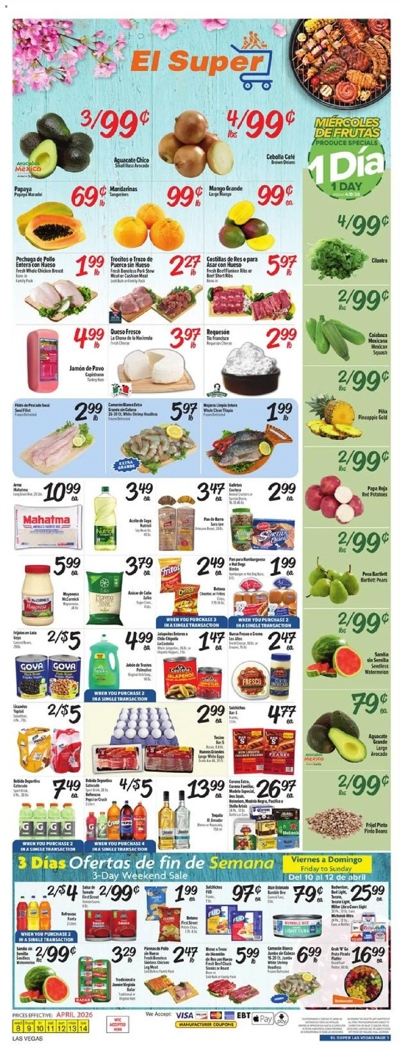 El Super Weekly Ad - NV (04/08 - 04/14 2026) - Flyer 1