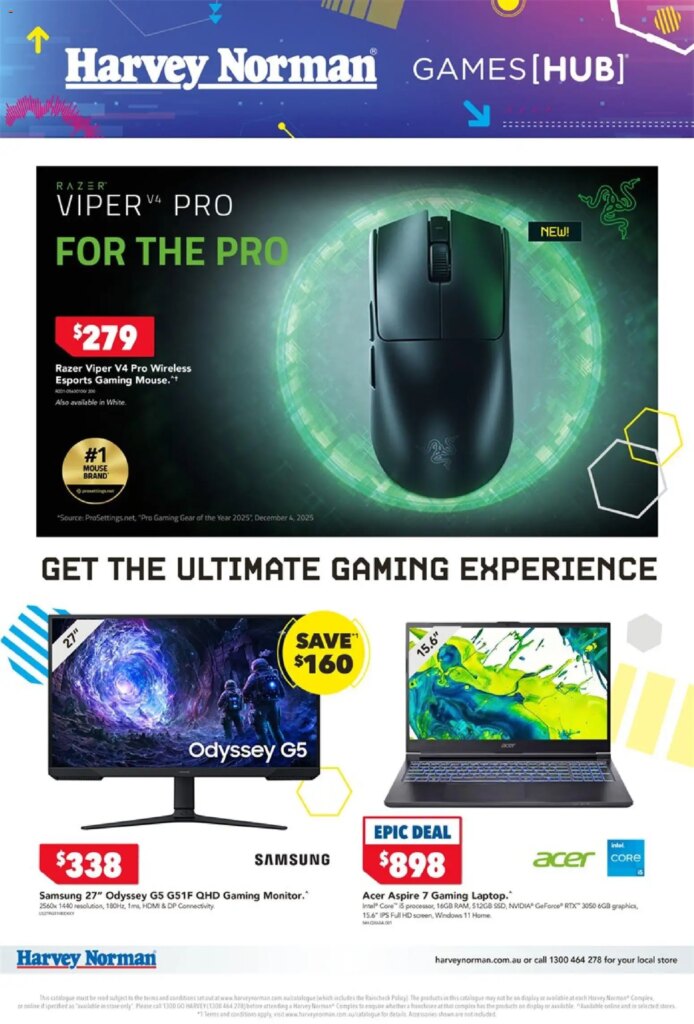 Harvey Norman GameHub - 09/04/2026 > weekly / monthly specials 1 Harvey Norman GameHub – 09/04/2026 > weekly / monthly specials