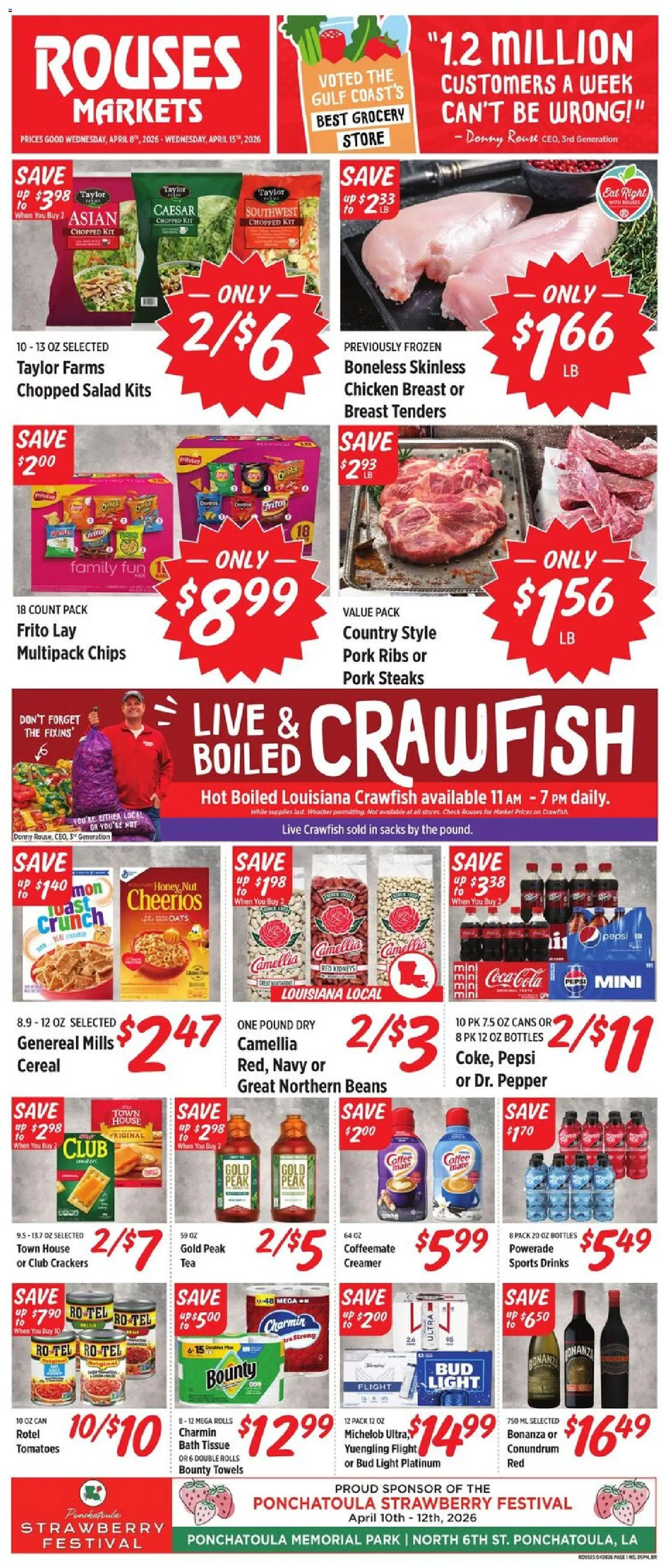 Rouses Weekly Ad (04/08 - 04/15 2026) - Flyer 1