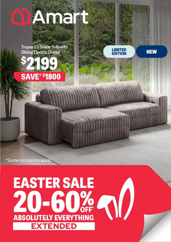 Amart Furniture catalogue - 10/04/2026 > weekly / monthly specials 1 Amart Furniture catalogue – 10/04/2026 > weekly / monthly specials