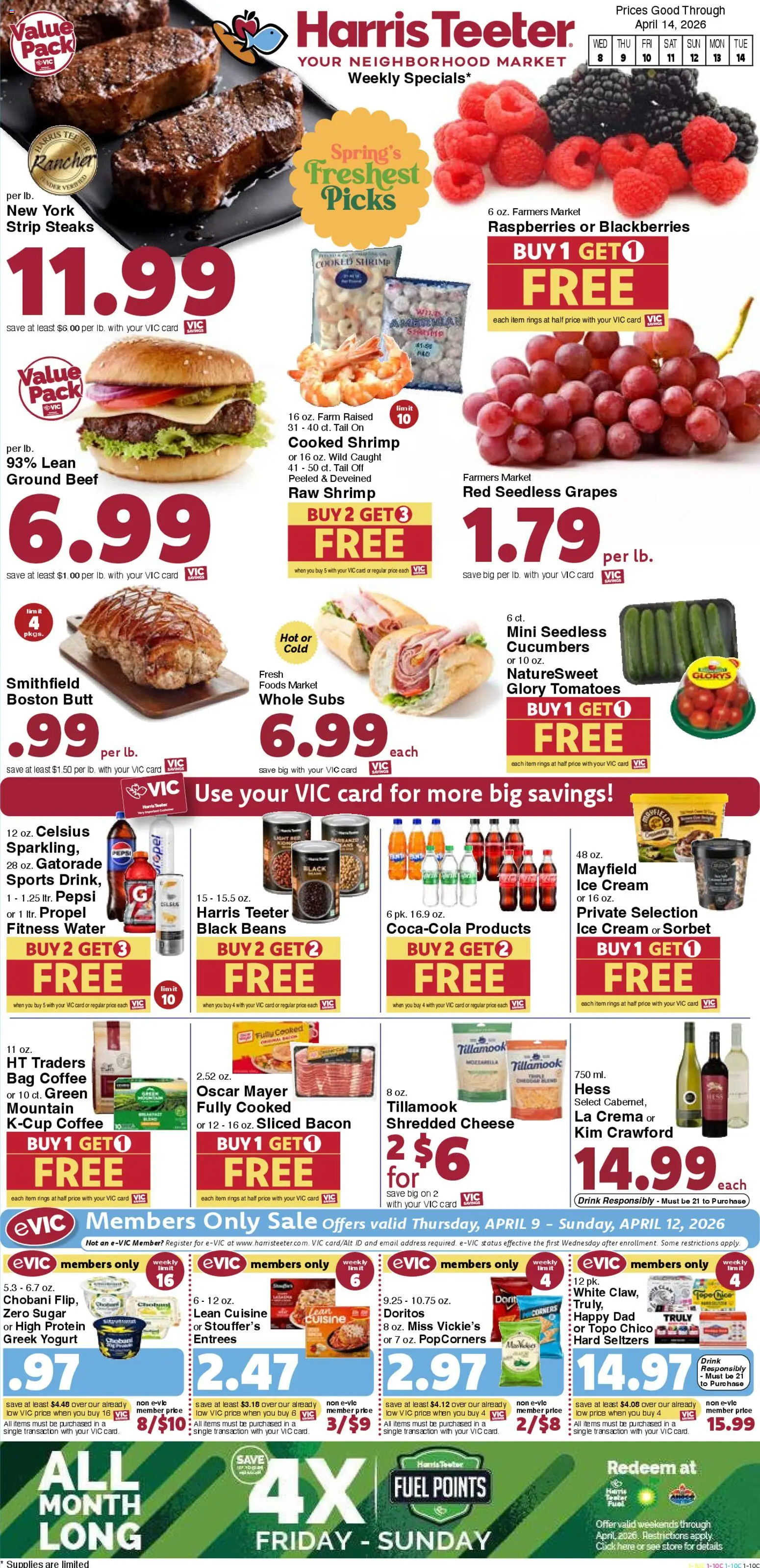 Harris Teeter Weekly Ad (04/08 - 04/14 2026) - Flyer 1