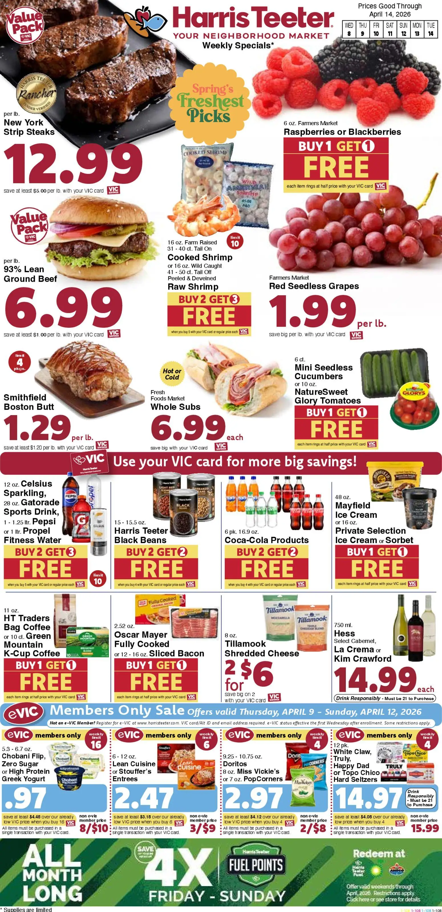 Harris Teeter Weekly Ad - SC (04/08 - 04/14 2026) - Flyer 1