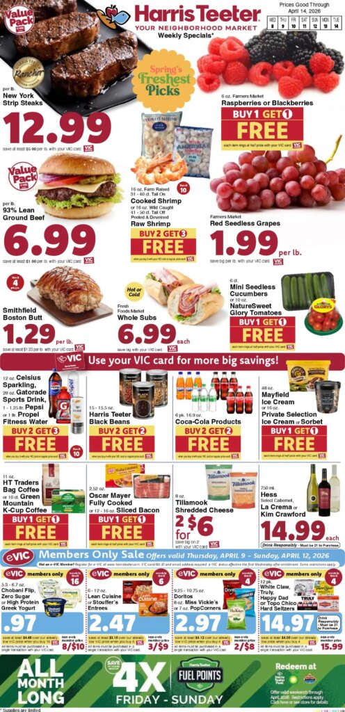 Harris Teeter Weekly Ad – SC (04/08 – 04/14 2026) – Flyer