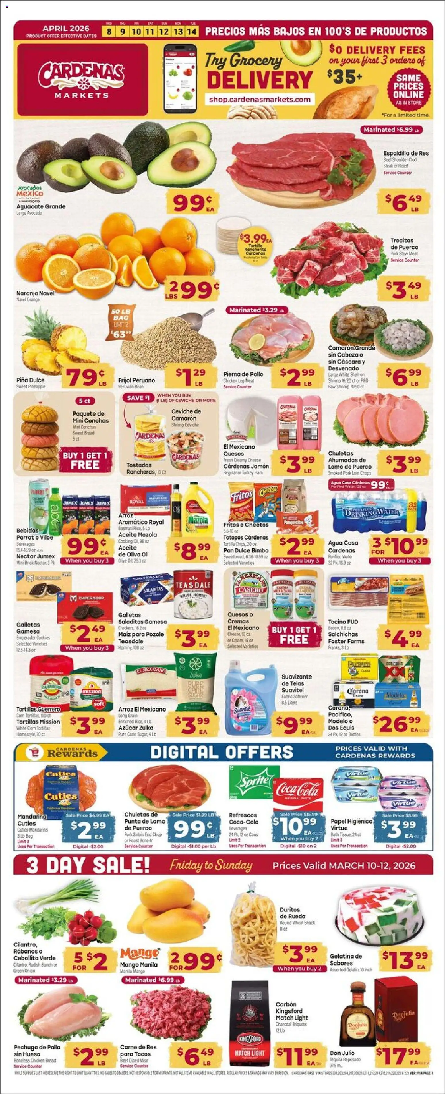 Cardenas Weekly Ad (04/08 - 04/14 2026) - Flyer 1