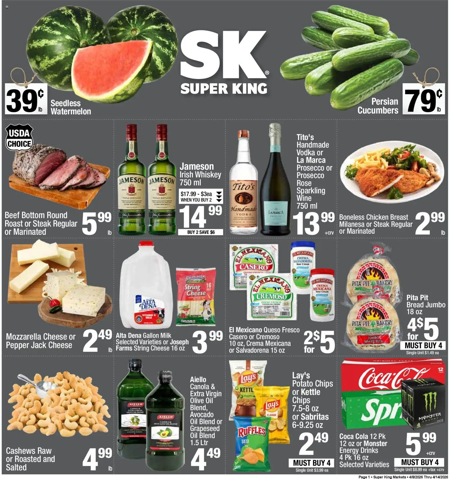 Super King Weekly Ad (04/08 - 04/14 2026) - Flyer 1