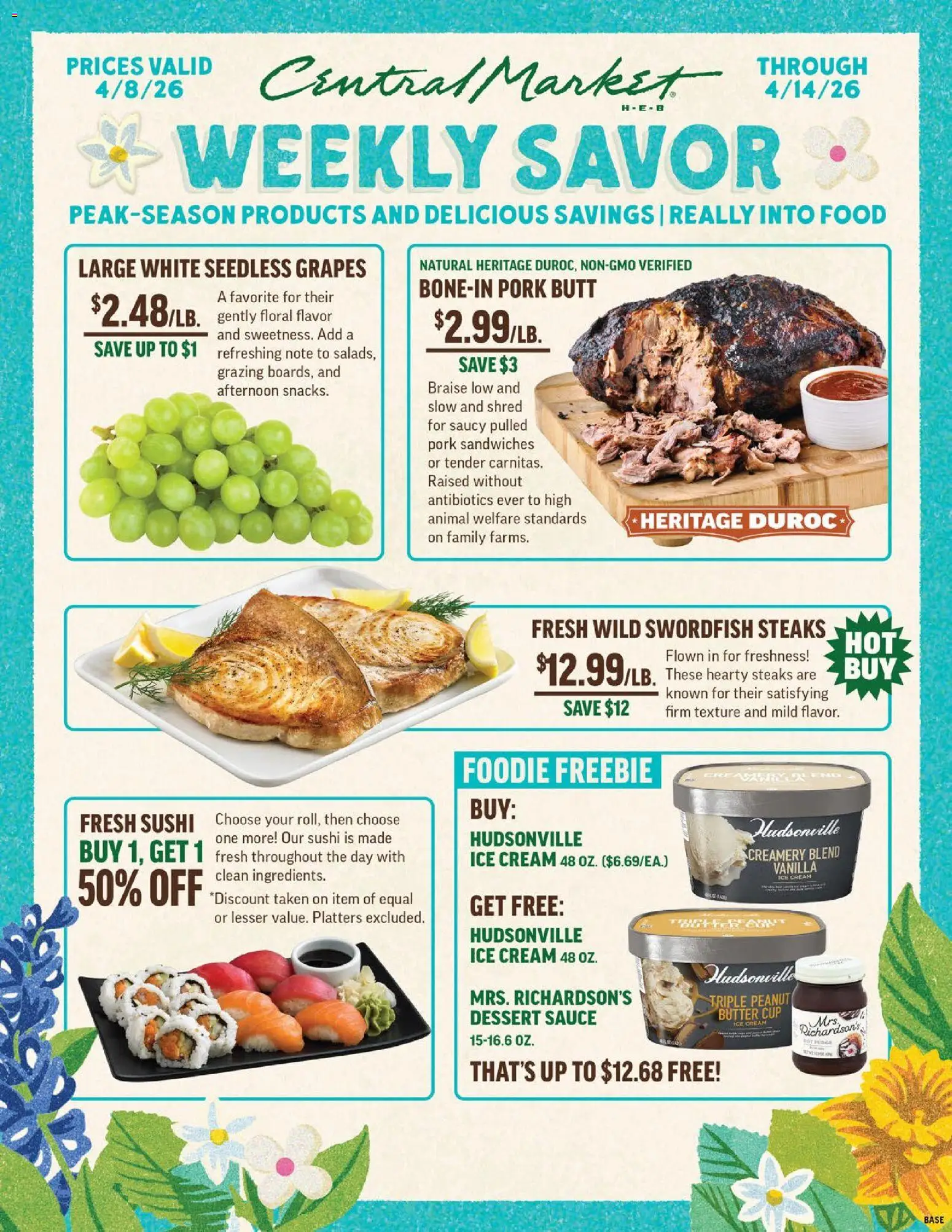 Central Market Weekly Ad (04/08 - 04/14 2026) - Flyer 1