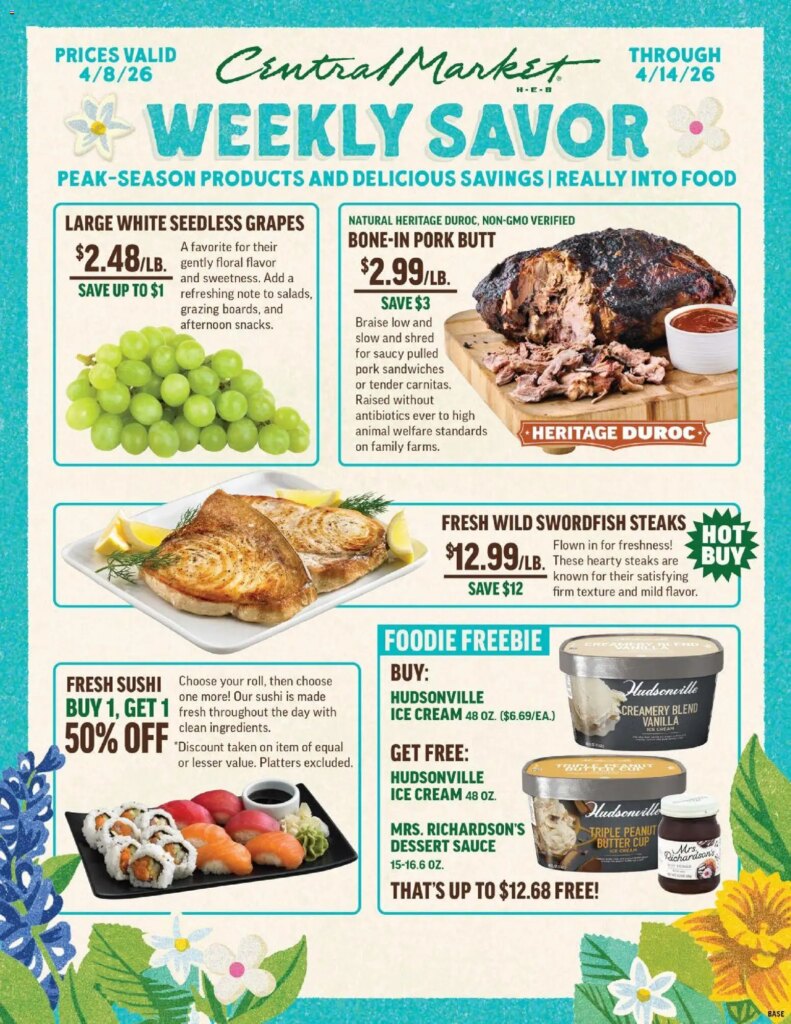 Central Market Weekly Ad (04/08 – 04/14 2026) – Flyer