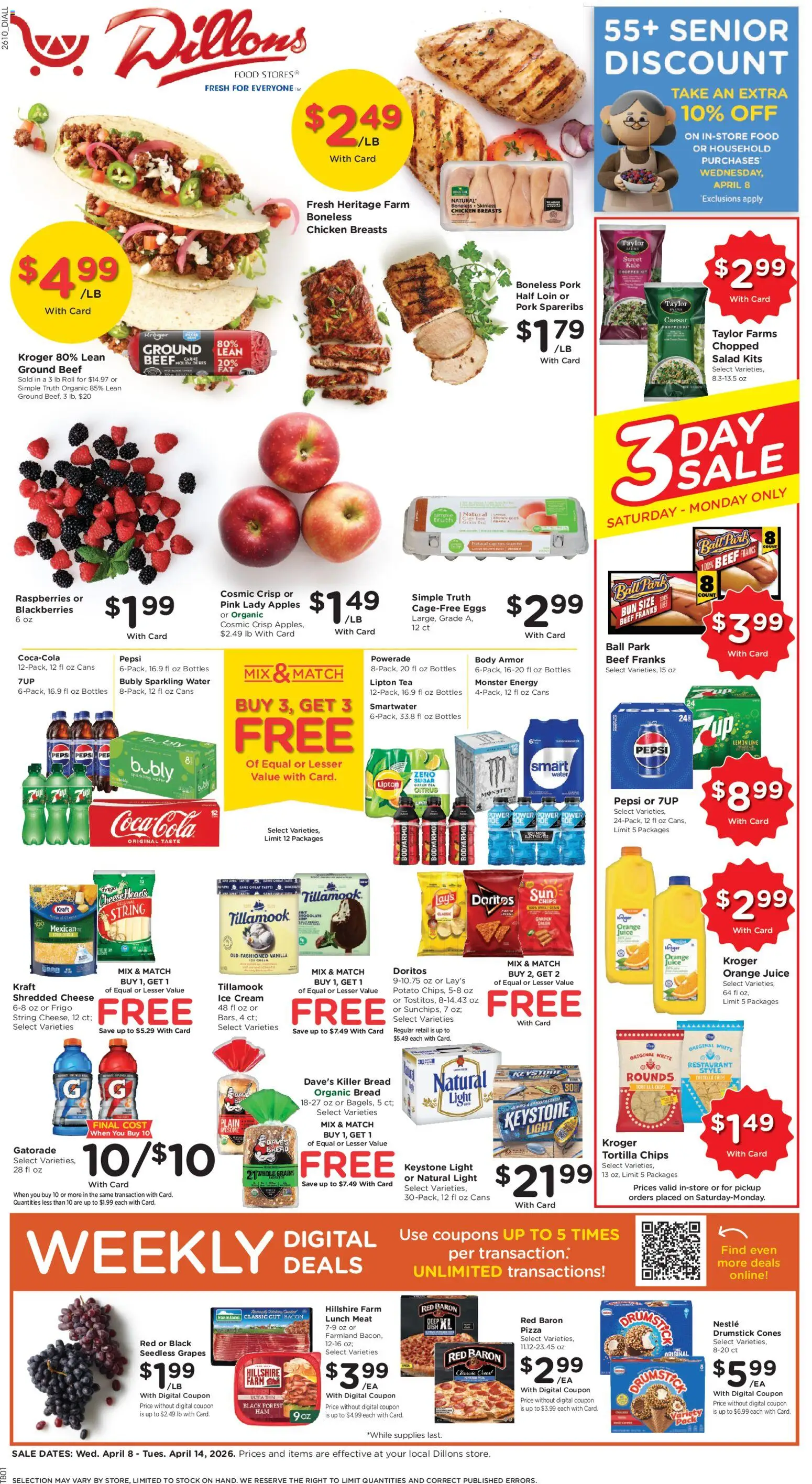 Dillons Weekly Ad (04/08 - 04/14 2026) - Flyer 1