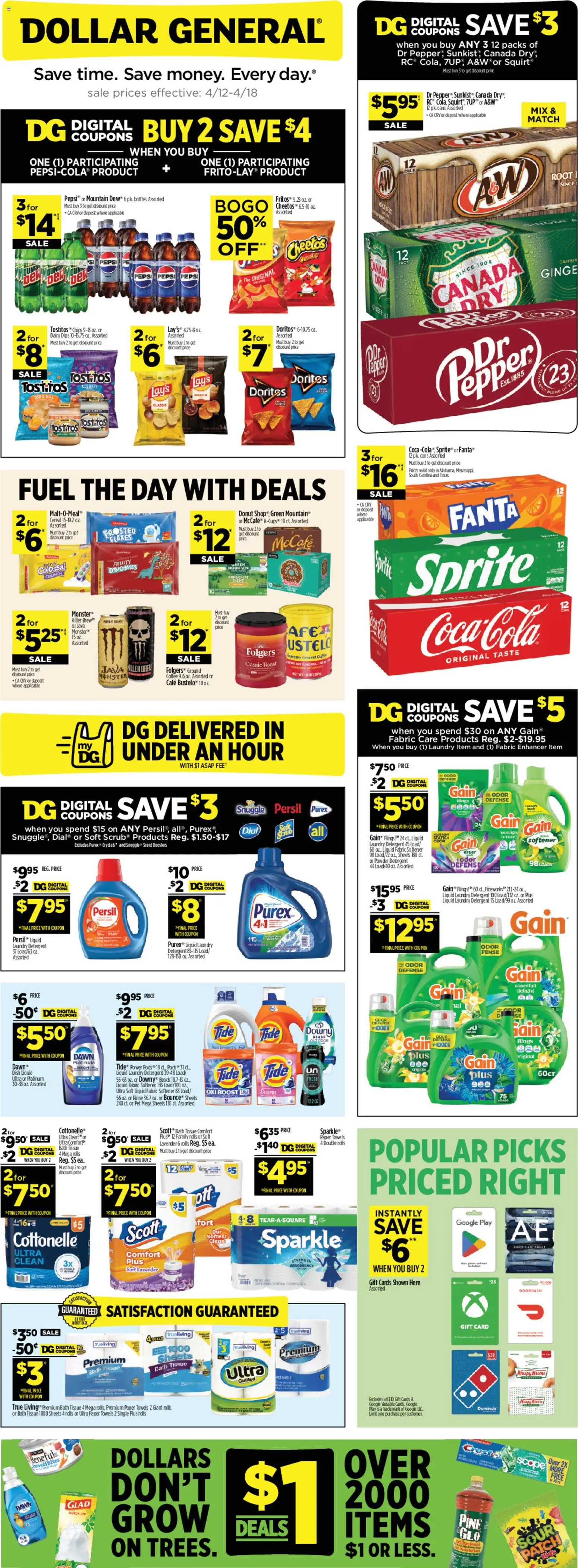 Dollar General Weekly Ad - TX (04/12 - 04/18 2026) - Flyer 1