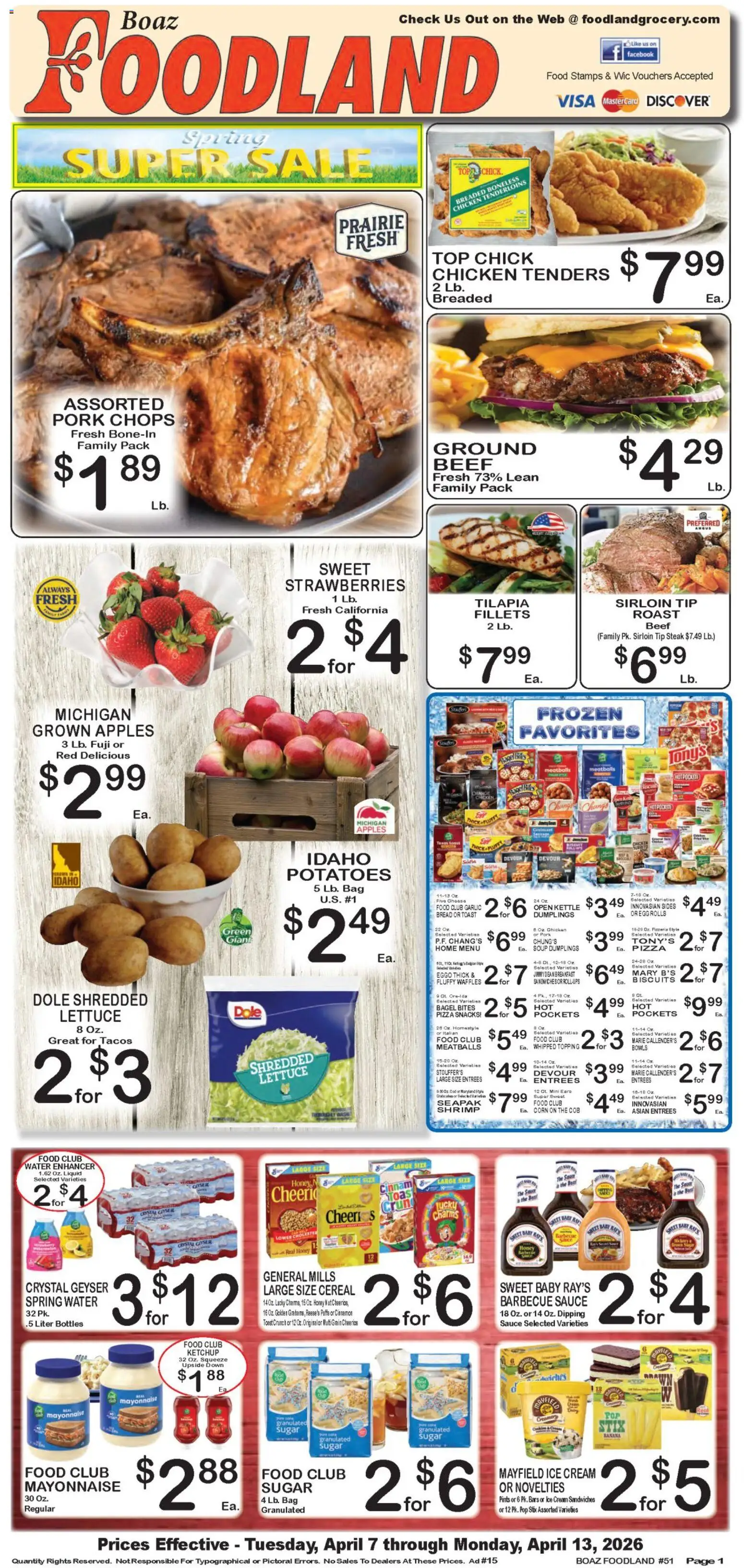 Foodland Weekly Ad (04/07 - 04/13 2026) - Flyer 1