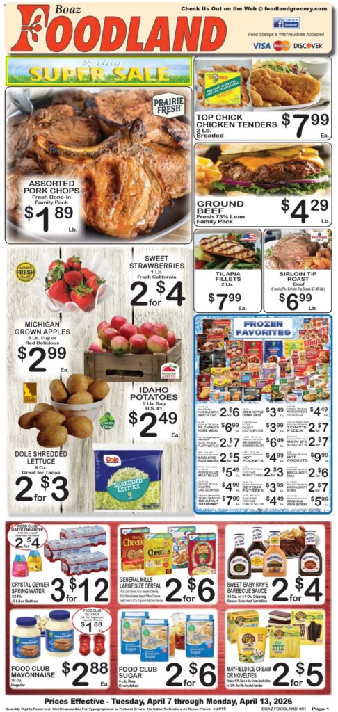Foodland Weekly Ad (04/07 – 04/13 2026) – Flyer