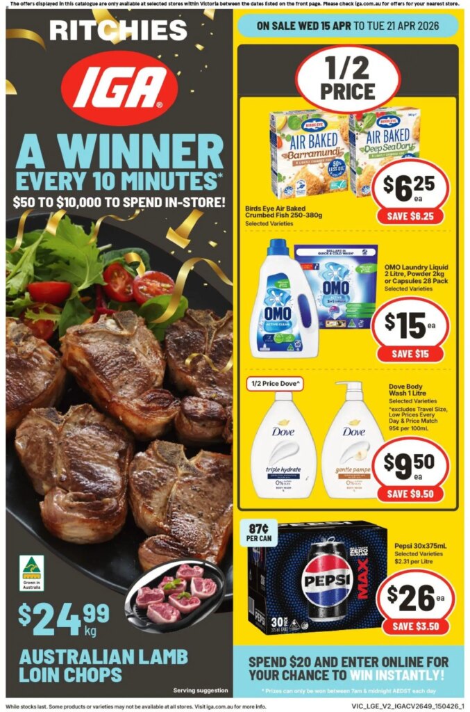 Ritchies catalogue  – 15/04/2026 > weekly / monthly specials