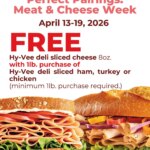 HyVee Perfect Pairings: Sliced Meat & Cheese Week (04/13 – 04/19 2026) – Flyer