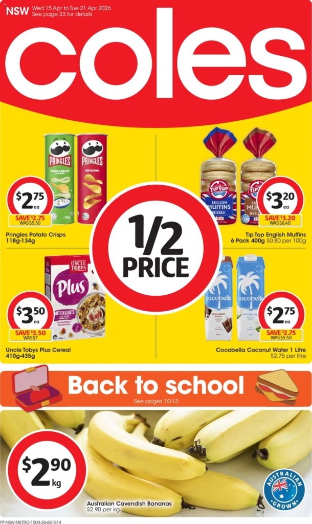 ﻿Coles catalogue valid from 15/04/2026 > Online Australia