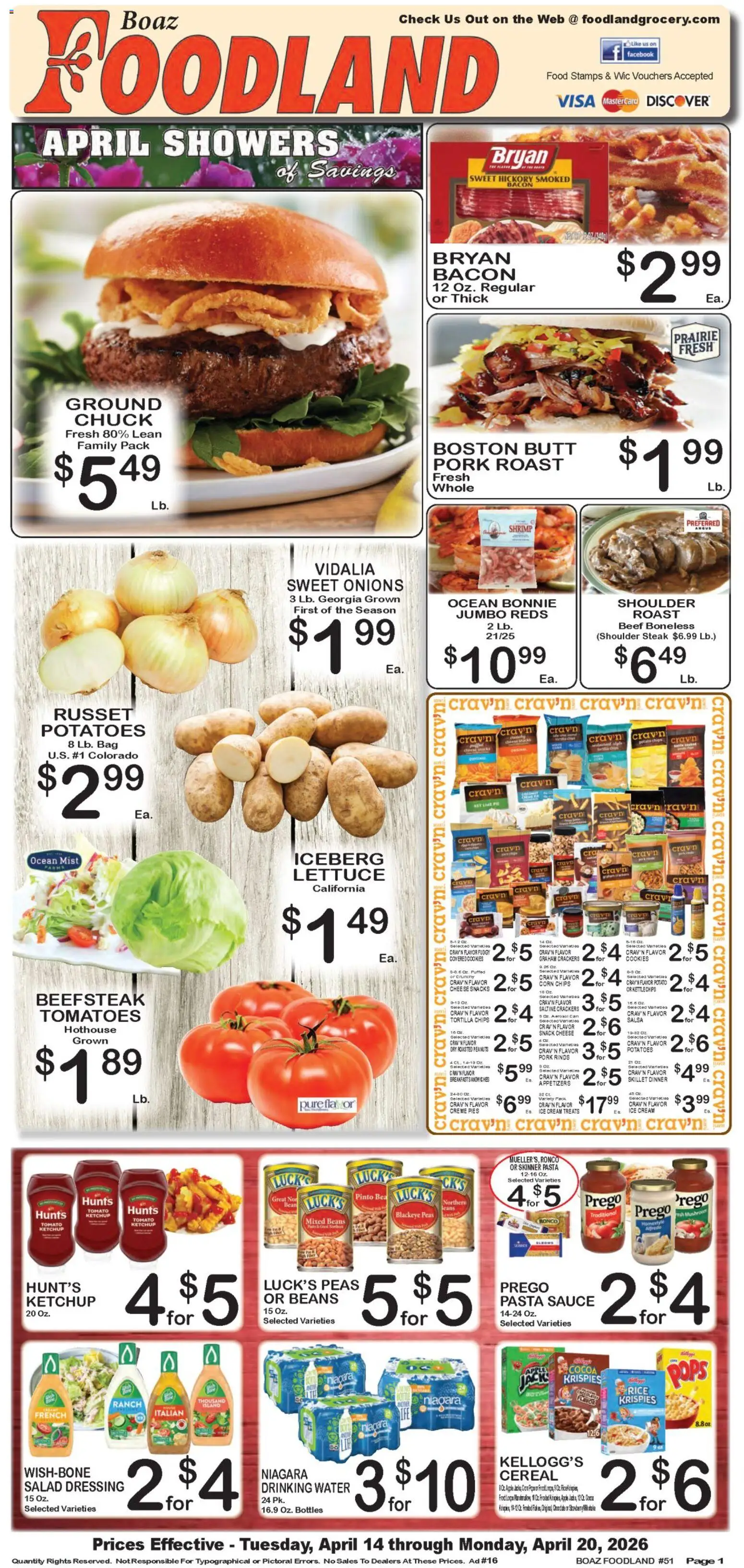 Foodland Weekly Ad (04/14 - 04/20 2026) - Flyer 1