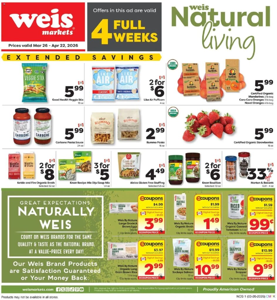 Weis Natural Living (03/26 - 04/22 2026) - Flyer 5 Weis Natural Living (03/26 – 04/22 2026) – Flyer