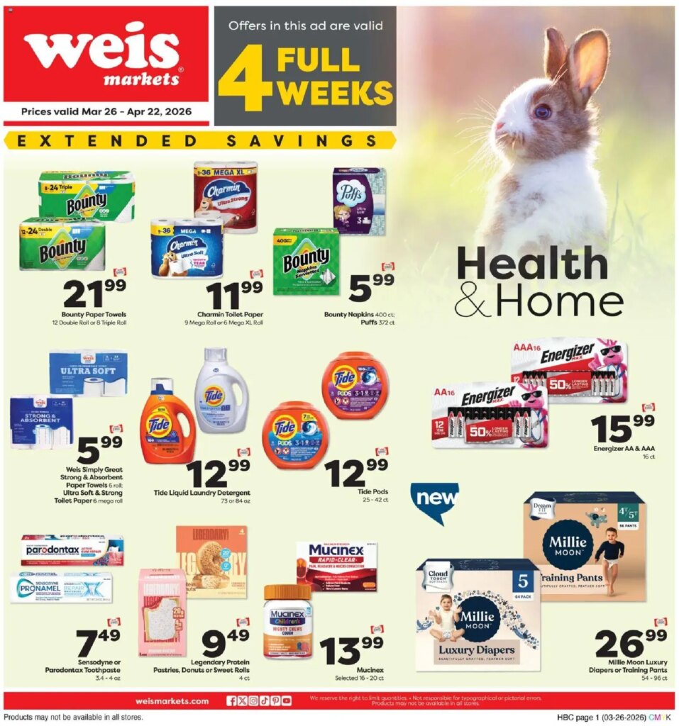 Weis Health & Home (03/26 - 04/22 2026) - Flyer 4 Weis Health & Home (03/26 – 04/22 2026) – Flyer