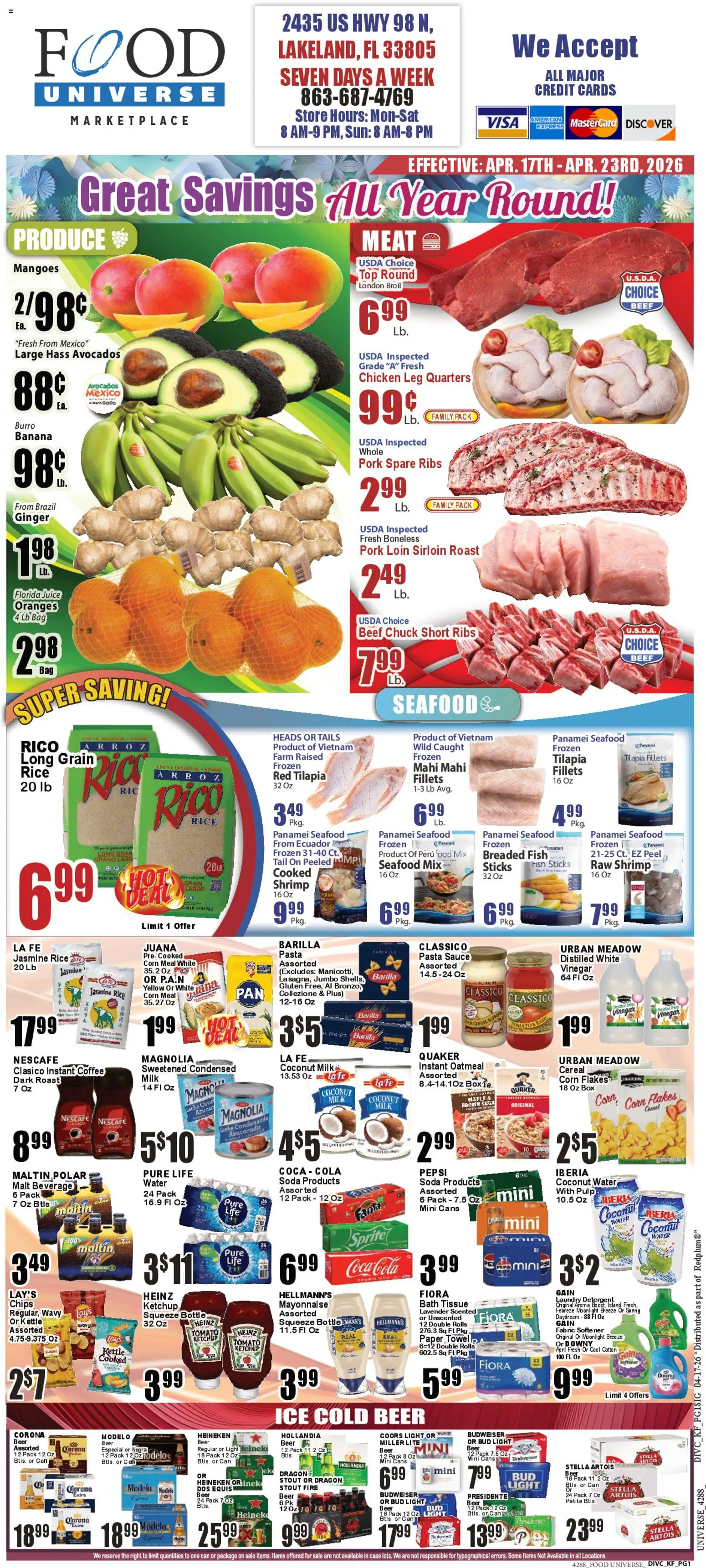 Food Universe Weekly Ad (04/17 - 04/23 2026) - Flyer 1